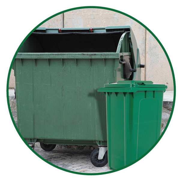 Apply Zero Waste USA® Odor Eliminator on Dumpsters, Trash Cans & Trash Chutes