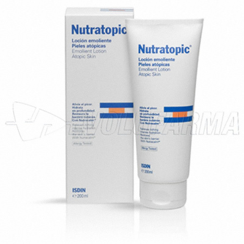 Nutr topic loción emoliente, piel atópica. envase de 200 mL.