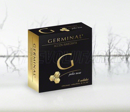 Germinal aCCión inmediata pieles secas. 5 ampollas de 1,5 mL