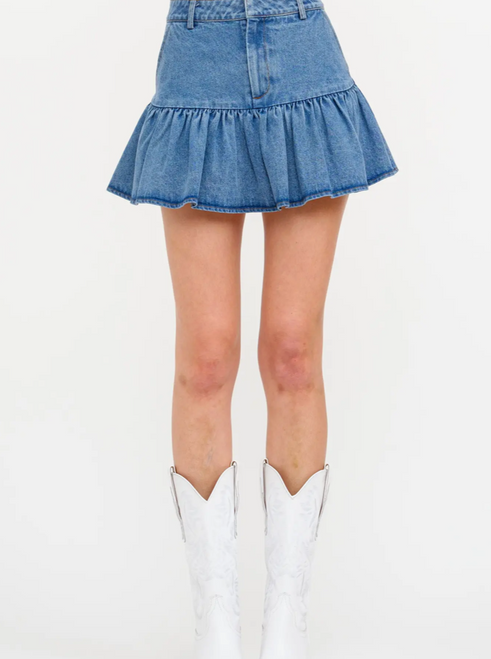 Minos Medium Wash Skirt Minos Medium Wash Skirt