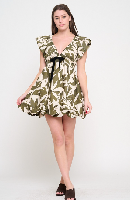 Emerald Canopy Bubble Dress