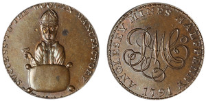 Anglesey, Copper Halfpenny Mule, (D&H Anglesey 435)