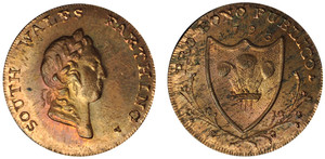 Peter Kempson, South Wales Copper Farthing, 1793 (D&H South Wales 26a)