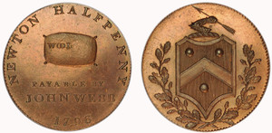 John Webb, Copper Halfpenny, 1796  (D&H Warwickshire 317)