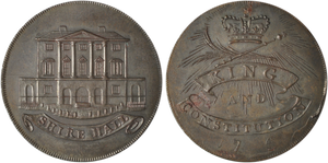 Clachar & Co. Commercial Halfpenny, 1794 (D&H Essex 5) 