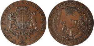 William Gye, Commercial Halfpenny, 1794  (D&H Somersetshire 34) 