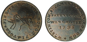 William Stinton, Copper Halfpenny, 1795 (D&H Middlesex 904a)