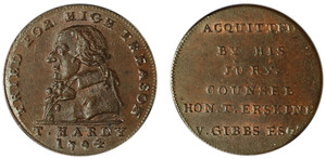 Thomas Hardy, Halfpenny, 1794 (D&H Middlesex 1025)