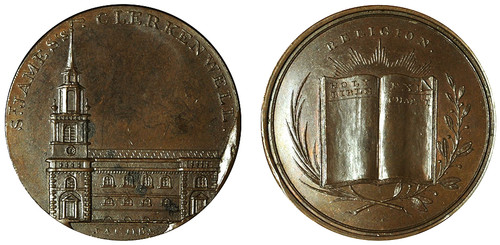 Skidmore & Son, St. James's Clerkenwell, Copper Medalet (D&H Middlesex 567)