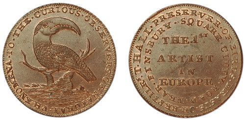 Thomas Hall, Copper Halfpenny, 1795  (D&H Middlesex 319c)