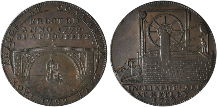 Reynolds & Co., Copper Halfpenny, 1789   (D&H Shropshire 9)