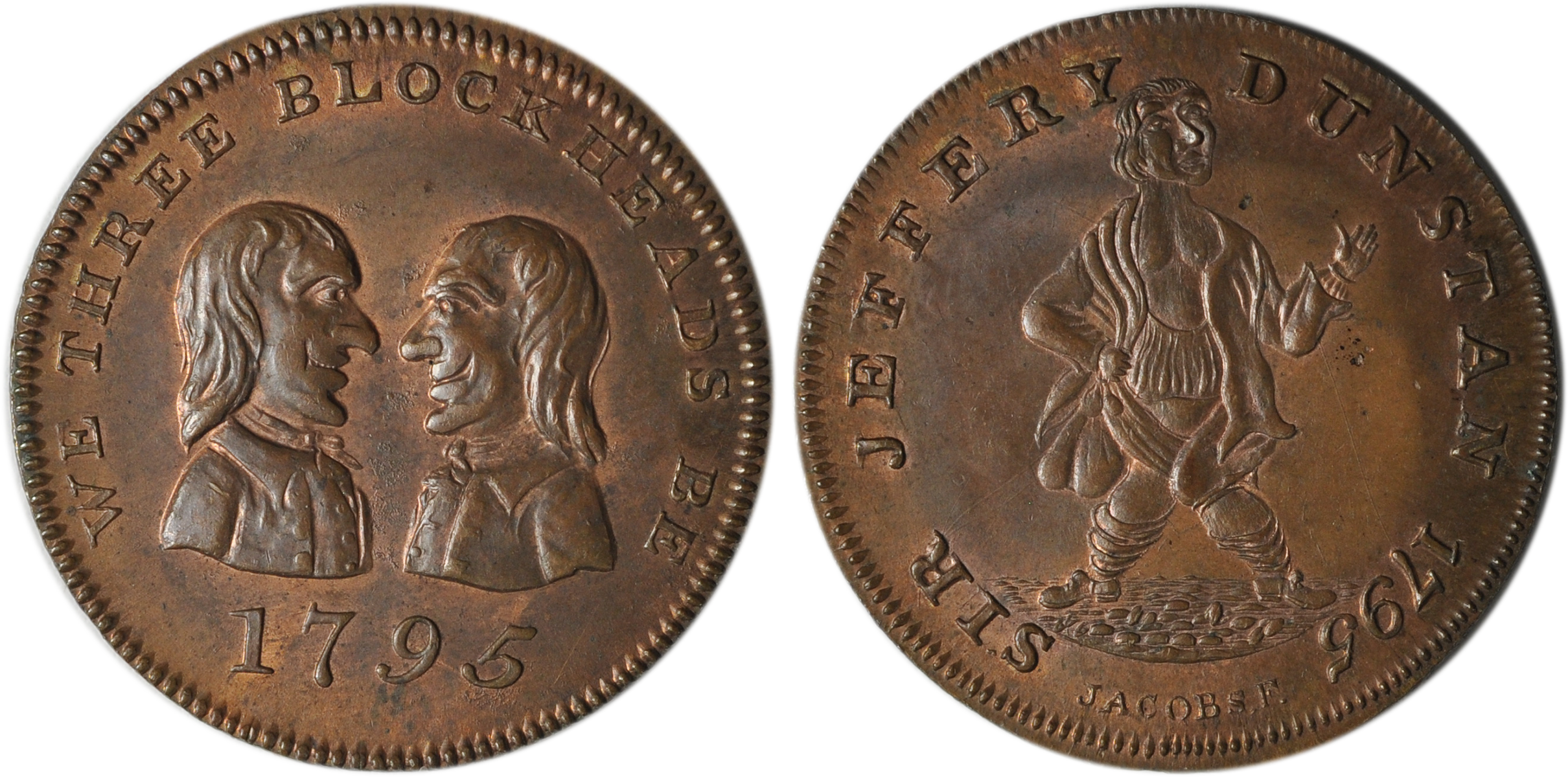 Matthew Denton, Copper Farthing, 1795 (D&H Middlesex 1057) - Gary Matthew Denton, Copper Farthing, 1795 (D&H Middlesex 1057) - Gary