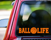 BALL LIFE Vinyl Decal Sticker 11.5" x 2.5" Basketball Hoops