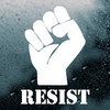 Resist with Protest Fist Vinyl Decal | Resistance | Die Cut Decal