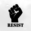 Resist with Protest Fist Vinyl Decal | Resistance | Die Cut Decal