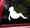 Mudflap Fat Girl vinyl decal featuring a reclining curvy woman silhouette