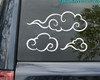 Set of 3 CHINESE or JAPANESE CLOUDS Wall Vinyl Decal Stickers - Wind 13" Kid Baby Room
