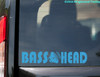 Bass Head Vinyl Decal V2 - EDM Music Speaker Basshead Headbanger - Die Cut Sticker