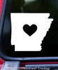 ARKANSAS HEART State Vinyl Decal Sticker 6" x 5.25" Love AR