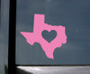 Texas Vinyl Decal  - Heart Love Home Lone Star State Native Texan - Die Cut Sticker

