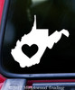 WEST VIRGINIA HEART State Vinyl Decal Sticker 6" x 5.5" Love WV