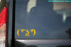 LENNY FACE 5.5" x 2" Vinyl Decal Sticker - Emoticon Meme Smile Le Face