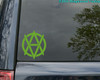 Veganarchy Symbol vegan anarchy vinyl decal for vehicles windows laptops and signs