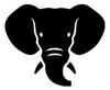 ELEPHANT HEAD Vinyl Sticker - Trunk Tusks Ears Baby African Asian - Die Cut Decal