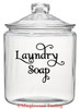 LAUNDRY SOAP 5" x 4" Vinyl Decal Sticker - Laundry Room - Washer SWASH