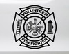 Volunteer Firefighter Vinyl Decal - VFD Fire Dept Maltese Cross - Die Cut Sticker