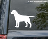 set of 4 LABRADOR RETRIEVER DOG Vinyl Decal Stickers