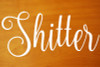 SHITTER Vinyl Sticker - Restroom Toilet Bathroom Door - Die Cut Decal