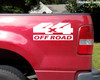 pair 4X4 OFF ROAD Vinyl Stickers -V5- 4 by 4 Truck 4 x 4 4-Wheel Drive - Die Cut Decals