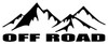 OFF ROAD  Vinyl Sticker - 4X4 4WD Mountains Truck Motorcycle - Die Cut Decal