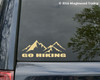 GO HIKING  Vinyl Sticker - Trails Mountains Outdoors   - Die Cut Decal