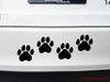 set of 4 DOG 3" x 3" PAWPRINTS - Vinyl Decal Stickers - Car Truck Notebook Paw Prints Puppy