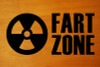 FART ZONE 6.5" x 3" Vinyl Decal Sticker   - 20 Color Options