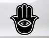 Hamsa Hand V2 vinyl decal with bold evil eye palm protection symbol design