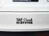 Shit Creek Survivor 6" x 2" Vinyl Decal Sticker