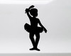 Ballet Dancer V3 ballerina silhouette vinyl decal for dance students and studios