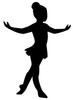 BALLET DANCER -V1- Vinyl Sticker - Ballerina Girl Toe Tap - Die Cut Decal