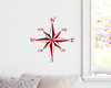Compass rose vinyl decal adventure navigation symbol for travel and exploration