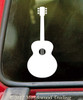 Acoustic Guitar - Vinyl Decal Sticker - Bluegrass Folk Country Music