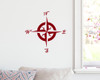 Compass Rose Vinyl Decal V1 -Travel Wander Adventure - Die Cut Sticker