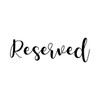 RESERVED -V2- Vinyl Sticker - Wedding Table Party - Die Cut Decal