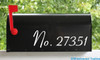 Custom Text for Mailbox or House - Vinyl Decal Sticker - 1" to 10" tall - Numbers Name Address - Aspire