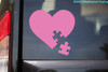 AUTISM AWARENESS V3 Vinyl Decal Sticker - Heart Puzzle Piece Spectrum Asperger's