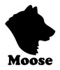 Siberian Husky head profile personalized name vinyl decal with custom dog name
