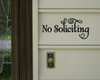 No Soliciting Vinyl Decal Sticker Window Door Solicitation Sales 8" x 3.5"