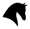 Horse Head -V2- Vinyl Decal Sticker - Equestrian Farm Riding Dressage Equine Profile Silhouette